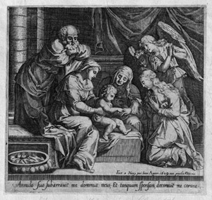 Lot 5010, Auction  109, Appier, Jean I, Die mystische Vermählung der Heiligen Katharina