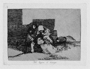 Lot 5266, Auction  109, Goya, Francisco de, No llegan á tiempo