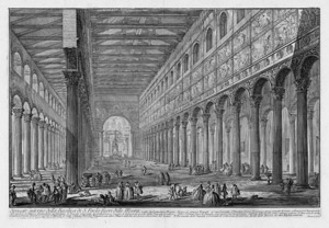 Lot 5291, Auction  109, Piranesi, Giovanni Battista, Spaccato interno della Basilica di S. Paolo