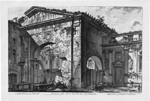 Lot 5297, Auction  109, Piranesi, Giovanni Battista, Veduta dell'Atrio del Portico di Ottavia