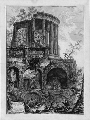 Lot 5298, Auction  109, Piranesi, Giovanni Battista, Altra Veduta del Tempio della Sibilla in Tivoli