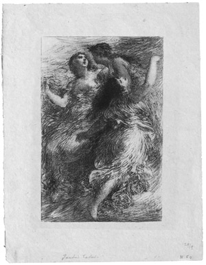 Lot 5356, Auction  109, Fantin-Latour, Henri, Götterdämmerung - Die Töchter des Rheins