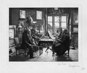 Lot 5396, Auction  109, Larsen, Adolphe, Kleines Hauskonzert