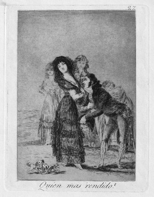 Lot 5525, Auction  109, Goya, Francisco de, Quien mas rendido?