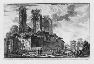 Lot 5604, Auction  109, Piranesi, Giovanni Battista, Veduta dell' avanzo del Castello, che prendendo una porzione dell' Acqua Giulia