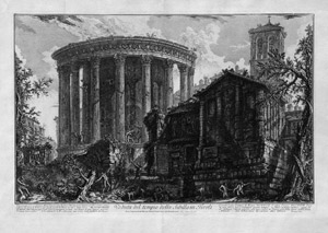 Lot 5610, Auction  109, Piranesi, Giovanni Battista, Veduta del tempio della Sibilla in Tivoli