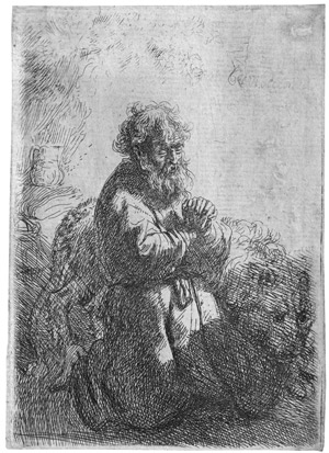 Lot 5627, Auction  109, Rembrandt Harmensz. van Rijn, Der hl. Hieronymus im Gebet