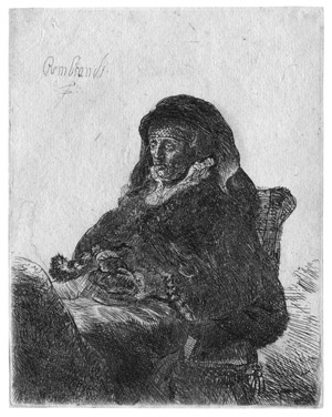 Lot 5636, Auction  109, Rembrandt Harmensz. van Rijn, Rembrandts Mutter mit dunklen Handschuhen
