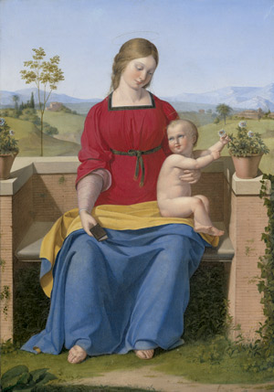 Lot 6074, Auction  109, Stöhr, Philipp, Madonna mit Kind in römischer Campagna-Landschaft