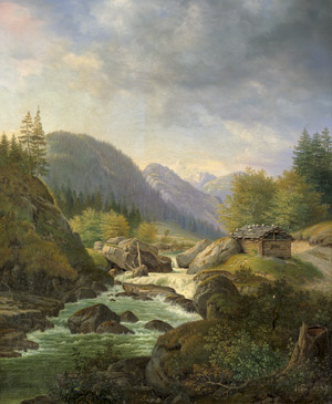 Lot 6115, Auction  109, Wagner, Carl, Alpenlandschaft mit Wildbach