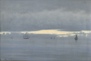 Lot 6169, Auction  109, Groth, Georg Vilhelm Arnold, Segelschiffe bei Morgendämmerung