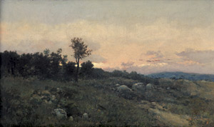 Lot 6192, Auction  109, Daubigny, Charles-François - zugeschrieben, Weite Landschaft im Abendlicht