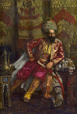 Lot 6204, Auction  109, Fürst, Bildnis eines Sultans mit Krummsäbel 