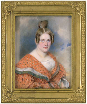 Lot 6260, Auction  109, Saar, Karl von, Dame mit hochgestecktem Haar in geblümten Kleid
