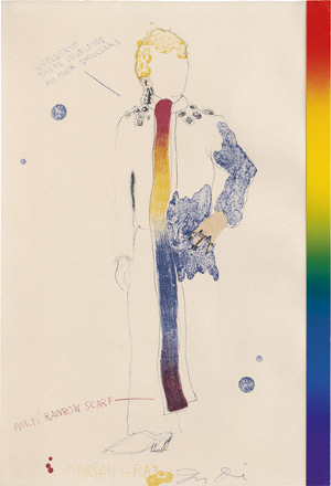 Lot 7094, Auction  109, Dine, Jim, Dorian Gray with Rainbow Scarf