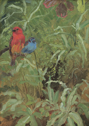 Lot 7117, Auction  109, Fahringer, Carl, Zwei exotische Vögel