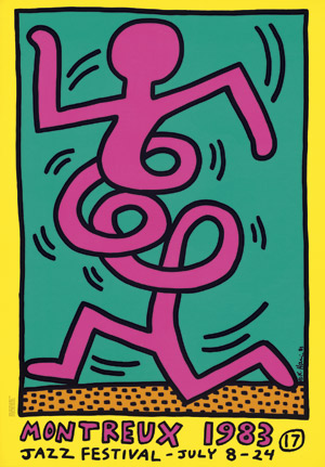 Lot 7178, Auction  109, Haring, Keith, Montreux Jazz Festival 1983