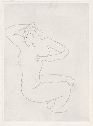 Lot 8170, Auction  109, Matisse, Henri, Nue assis, visage de profil