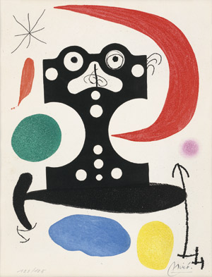 Lot 8181, Auction  109, Miró, Joan, Monument à Christophe Colomb et à Marcel Duchamp