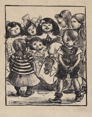 Lot 8287, Auction  109, Zille, Heinrich, Singende Kinder