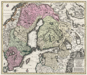 Lot 153, Auction  110, Seutter, Matthäus, Nova Mappa Geographica Sueciae 