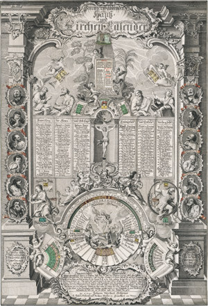 Lot 1102, Auction  110, Schirmer, Johann Michael,  Immerwährender Hauß- und Kirchen-Calender