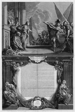 Lot 1155, Auction  110, Parisis, Joseph-Dionys und Maillard, Augustin, Quaestio Theologica. Promotionsthese im Monumentalformat