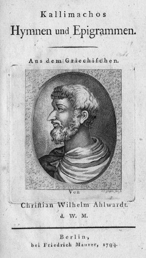 Lot 1614, Auction  110, Kallimachos von Kyrene, Hymnen und Epigramme