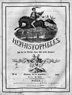 Lot 1641, Auction  110, Mephistopheles. Herausgegeben Wilhelm Marr, Jahrgänge 1848-1852 (Hefte 1-222) 