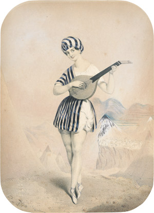 Lot 2059, Auction  110, Orientalischer Tänzer, Kolorierte Lithographie. 