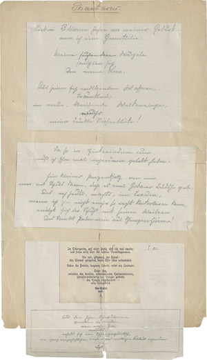 Lot 2191, Auction  110, Holz, Arno, Gedichtmanuskript