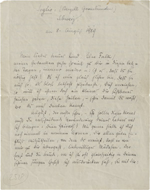 Lot 2246, Auction  110, Rilke, Rainer Maria, Brief 1919 an Else Falk
