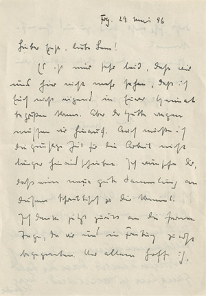 Lot 2342, Auction  110, Heidegger, Martin, Brief 1946