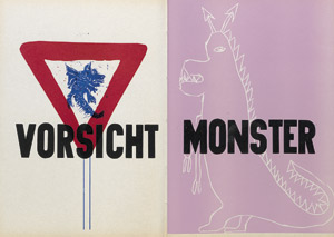 Lot 2652, Auction  110, Bücherbastelbande, Vorsicht Monster. 1/10 Expl. 