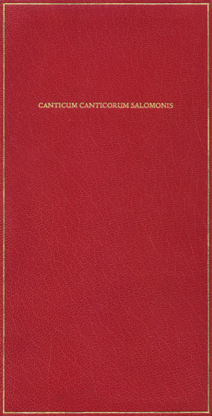 Lot 3102, Auction  110, Canticum Canticorum und Cranach-Presse, Canticum canticorum Salomonis (Cranach-Presse)