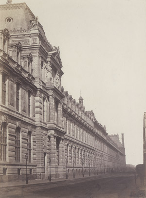 Lot 4009, Auction  110, Baldus, Edouard-Denis, Louvre, facade rue de Rivoli Paris