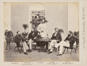 Lot 4058, Auction  110, India, Group portraits of British and Indian upper class in India