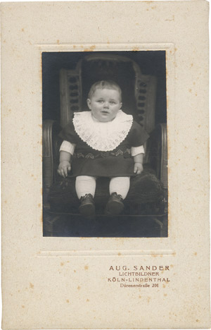 Lot 4279, Auction  110, Sander, August, Portrait of a child