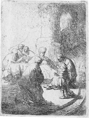 Lot 5189, Auction  110, Rembrandt Harmensz. van Rijn, Jesus als Knabe unter den Schriftgelehrten, kleine Platte