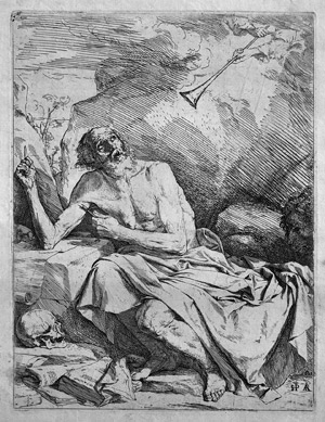 Lot 5207, Auction  110, Ribera, Jusepe de, Der hl. Hieronymus hört die Trompete des jüngsten Gerichts