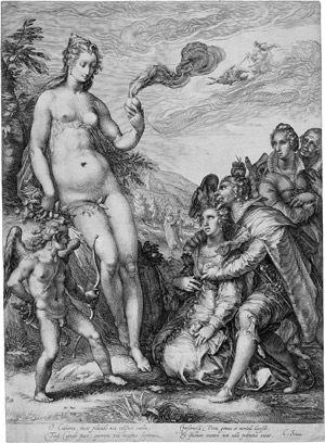 Lot 5217, Auction  110, Saenredam, Jan, Die Verehrung von Venus und Cupido.