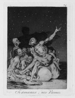 Lot 5520, Auction  110, Goya, Francisco de, Si amanece; nos Vamos