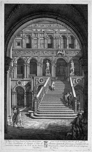 Lot 5594, Auction  110, Pian, Giovanni de, La scala maggiore del Palazzo Ducale di san Marco
