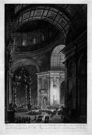 Lot 5596, Auction  110, Piranesi, Francesco, Prospetto interiore del Tempio Vaticano