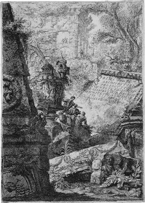 Lot 5598, Auction  110, Piranesi, Giovanni Battista, Titelblatt der Prima parte di architetture e prospettive