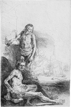 Lot 5624, Auction  110, Rembrandt Harmensz. van Rijn, Zwei männliche Akte