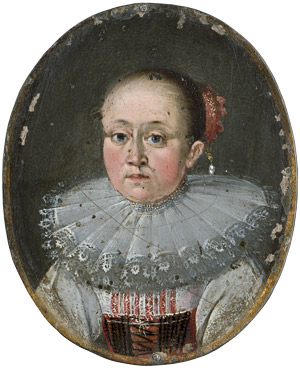 Lot 6038, Auction  110, Deutsch, um 1610. Bildnis einer Frau mit Mühlsteinkragen