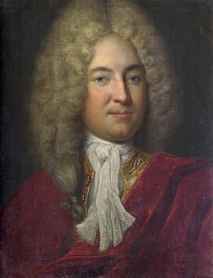 Lot 6048, Auction  110, Deutsch, um 1720. Portrait eines Adeligen mit rotem Samtumhang