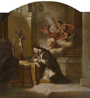 Lot 6052, Auction  110, Schmied, Florian - zugeschrieben, Der hl. Johannes von Nepomuk im Gebet