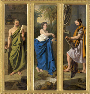 Lot 6074, Auction  110, Waldmüller, Ferdinand Georg, Triptychon: Galen, Hygieia und Hippokrates
